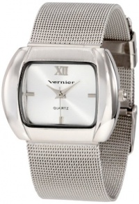 Vernier Women's VNR11092SS Classic Fashion Mesh Band Quartz Watch