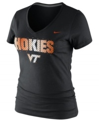 Female Jocks Rule! Display your pride wearing this tee showcasing the Virginia Tech Hokies by Nike.