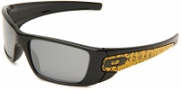 Oakley Mens Fuel Cell OO9096-20 Iridium Square Sunglasses,Polished Black Frame/Black Lens,One Size