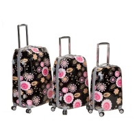 Rockland Luggage Vision Polycarbonate Three-Piece Luggage Set