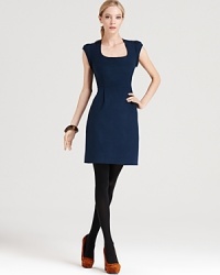 Classic pleats and stylish cap sleeves are the refined details that lend polish and poise to this elegant Tegan dress.