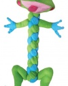 KONG BraidZ Frog Dog Toy, Small (Colors vary)