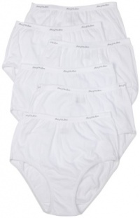 Fruit of the Loom Women's Classic White 6-Pack Briefs