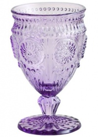 Rosanna Parisian Glass Purple Drinking Glass, Set of 4