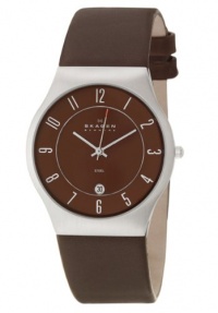 Skagen Men's 233XXLSLD Steel Brown Dial and Strap Watch