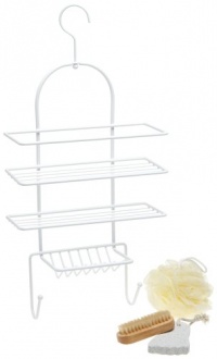 Taymor Petite White Shower Caddy Spa Gift Set