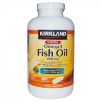 Kirkland Signature Natural Fish Oil Concentrate with Omega-3 Fatty Acids - 400 Softgels