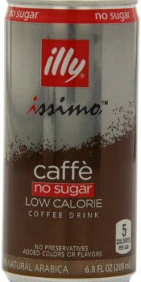 illy issimo Coffee Drink, Caff? (No Sugar), 6.8-Ounce Cans (Pack of 12)