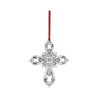 Reed & Barton Francis I Pierced Cross Ornament, 3-1/2-Inch