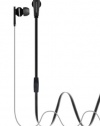 PureGear PureBoom Flat Cable Premium Stereo Headset for most 3.5mm Devices - Retail Packaging - Black, 0300101019