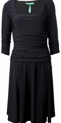 Lauren Ralph Lauren Women's Young Royals Jersey Dress (8, Black) [Apparel]