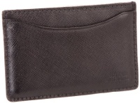 Jack Spade Wesson Leather Credit Card Holder Credit Card Holder,Black,One Size