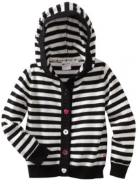 Roxy Kids Girls 2-6X Dilly Dally Sweater, True Black Stripe, Medium