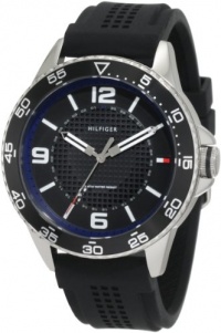 Tommy Hilfiger Men's 1790835 Sport Stainless Steel case and black silicon strap Watch