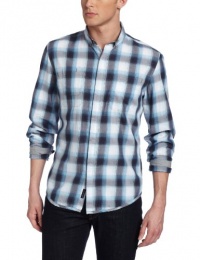 Calvin Klein Jeans Men's Chroma Plaid Long Sleeve Woven