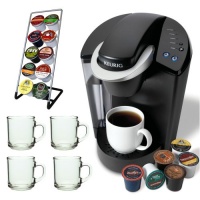 Keurig B40 Elite Brewing System - New Version + 10oz ARC Handy Glass Coffee Mug + Accessory Kit