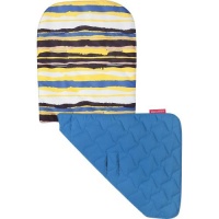 Maclaren Seat Liner, Messy Stripe Spectra Yellow/Deep Water