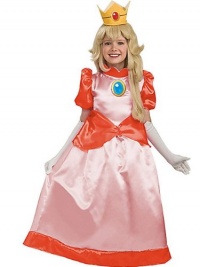 Super Mario Brothers Child's Deluxe Costume, Princess Peach Costume