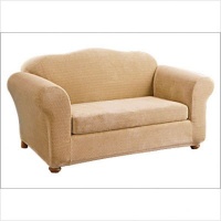 Sure Fit Stretch Royal Diamond 1-Piece Loveseat Slipcover, Gold