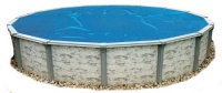 Swim Time 15-Feet Round 8-mil Solar Blanket for Above Ground Pools - Blue