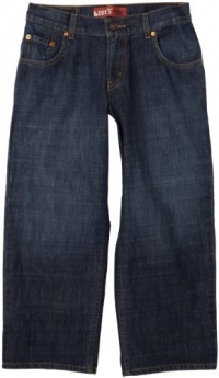 Levi's Boys 8-20 550 Relaxed Fit Jean, Dark Crosshatch, 18 Husky