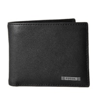 Fossli Men's 'Evans' Leather Zip Passcase Wallet