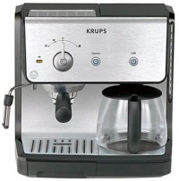 Krups XP2010 Combination Unit; 10 cup Coffee Maker & 15-bar Pump Espresso