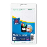 Avery Multi-Use Labels, Oval, White, Pack of 500 (05456)