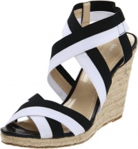 Enzo Angiolini Women's Idyll Espadrille,Black/White,8.5 M US