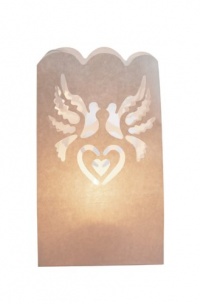 Weddingstar White Wedding Luminaries, 12-Pack