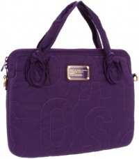 Marc By Marc Jacobs Pretty Nylon 13 Computer Commuter Laptop Shoulder Bag Tote - Bright Grape