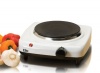 MaxiMatic ESB-301F Elite Cuisine Single Cast Burner 1000-Watt Hot Plate, White