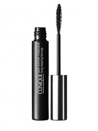 Lash Power Mascara Long Wearing Formula. Vows to look pretty for 24 hours without a smudge or smear. Lasts through rain, sweat, humidity, tears, yet washes off easily with warm water. 