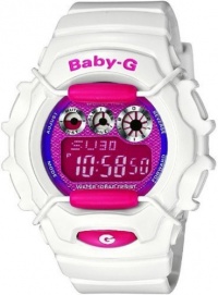 Casio Baby G Tough White Metallic Pink Dial Ladies Watch BG1006SA-7A