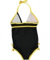 Pink Platinum Oahu Sunset 1-Piece Swimsuit (Sizes 7 - 16) - black, 7 - 8