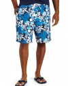 Island Outfitters Big & Tall Hibiscus Print Swim Trunks