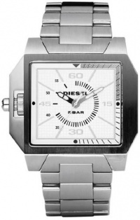 Diesel Steel Bracelet Textured White Dial Men's watch #DZ1381