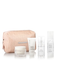 The Aromacologie Starter Set includes conveniently sized versions of our best-selling products: uplifting Pure Rosewater, gently exfoliating Rice and Geranium Foaming Cleanser, and nourishing Flower Harmonizing Cream, along with a full size Vital Essence. All you need to get started on our botanically boosted skincare regime.