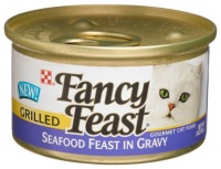 Fancy Feast Gourmet Cat Food, Grilled Seafood Feast in Gravy, 3-Ounce Cans (Pack of 24)