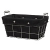 CreativeWare Simply Storage Medium Storage Basket, Black