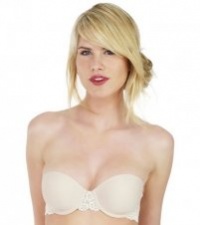 Wacoal Embrace Lace Strapless Push-Up Bra 854191 34C/Naturally Nude