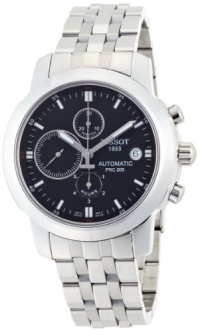 Tissot Men's T0144271105100 T-Sport PRC 200 Stainless Steel Black Dial Watch