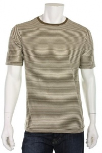 CR by Charter Club Room Teak Stripe Crew T-Shirt, Small