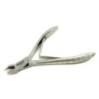 Professional Cuticle Nipper ( Satin Etched Zebra ) - 1/2 Jaw