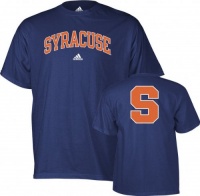 adidas Syracuse Orange Navy Blue Relentless T-shirt