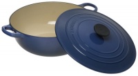 Le Creuset Enameled Cast-Iron 4-1/4-Quart Soup Pot with Cover, Cobalt Blue