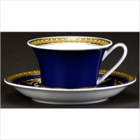 Versace Medusa 6 1/3-Inch Saucer, Blue