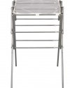 Household Essentials Expandable Folding Indoor Clothes Drying Rack, Satin Silver