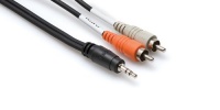 Hosa Cable CMR206 Stereo 1/8 Inch to Dual RCA Adapter Cable - 6 Foot