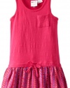 Roxy Girls 2-6X Round About, Hot Fuchsia Floral, Medium